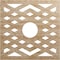 Ekena Millwork Chevron Wood Fretwork Pierced Ceiling Medallion, Red Oak, 38"OD x 9 7/8"ID x 3/8"T CMWP38X38X0375CHRO - alternate 1